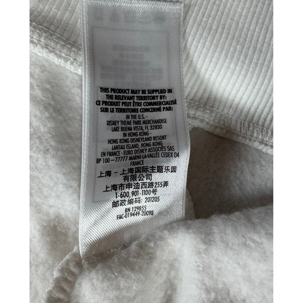 Disney Walt Disney World 2020 Womens Medium Hoodie White Mickey Minnie Full Zip - Picture 8 of 12